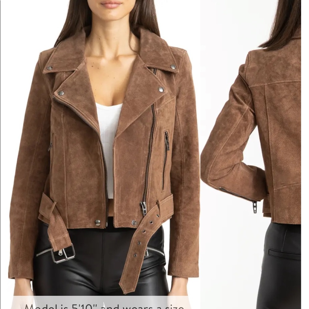 Blank NYC Sueded Moto Jacket